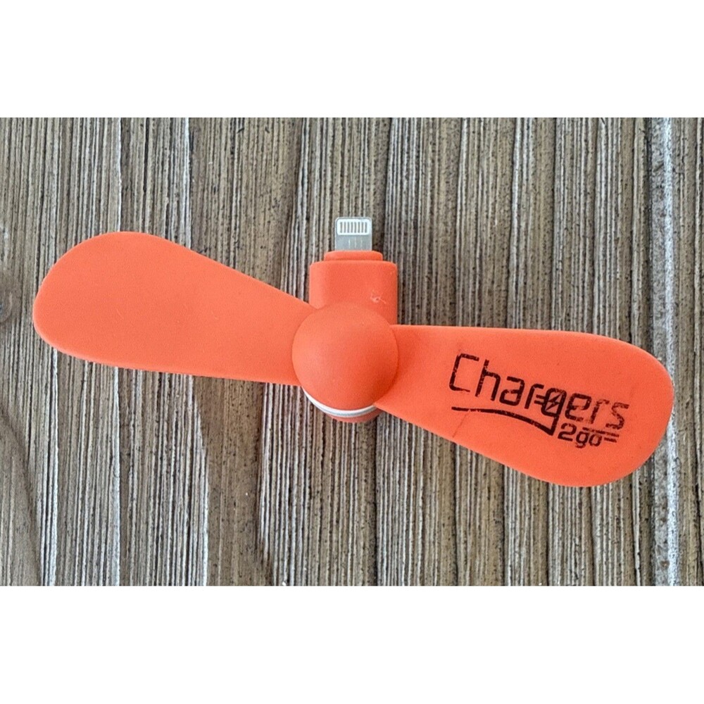 Chargers 2go Smartphone Mini Fan For iPhone Baseball Outdoors - Orange